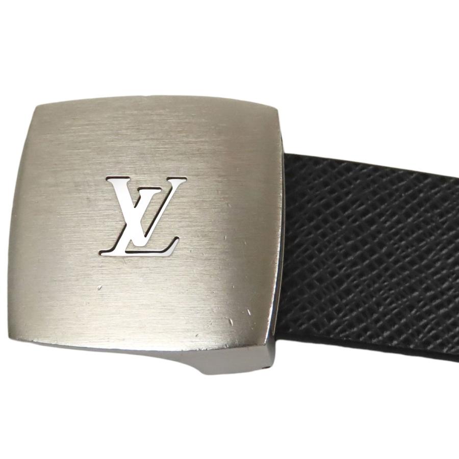 ルイヴィトン タイガ サンチュール キャレ ベルト 85/34 メンズ チャコールグレー LOUIS VUITTON 【中古】 【アパレル・小物】 LOUIS VUITTON（ルイ・ヴィトン） タイガ サンチュール キャレ ベルト