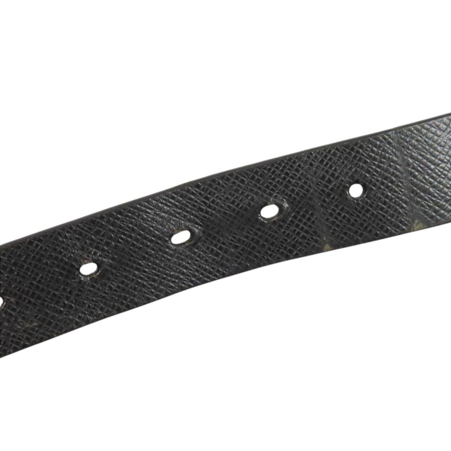 ルイヴィトン タイガ サンチュール キャレ ベルト 85/34 メンズ チャコールグレー LOUIS VUITTON 【中古】 【アパレル・小物】 LOUIS VUITTON（ルイ・ヴィトン） タイガ サンチュール キャレ ベルト