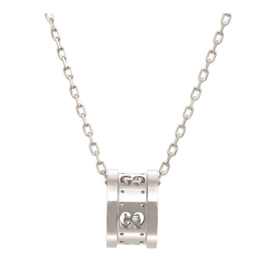 GUCCI（グッチ） アイコン ネックレス Au750 (K18WG) レディース 中古