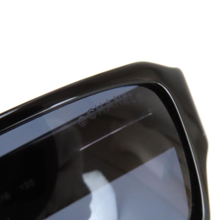 シャネル ロゴ ラインストーン サングラス 5060-B ユニセックス ブラック CHANEL 【中古】 【アパレル・小物】 CHANEL（シャネル） ロゴ ラインストーン サングラス 5060-B ユニ
