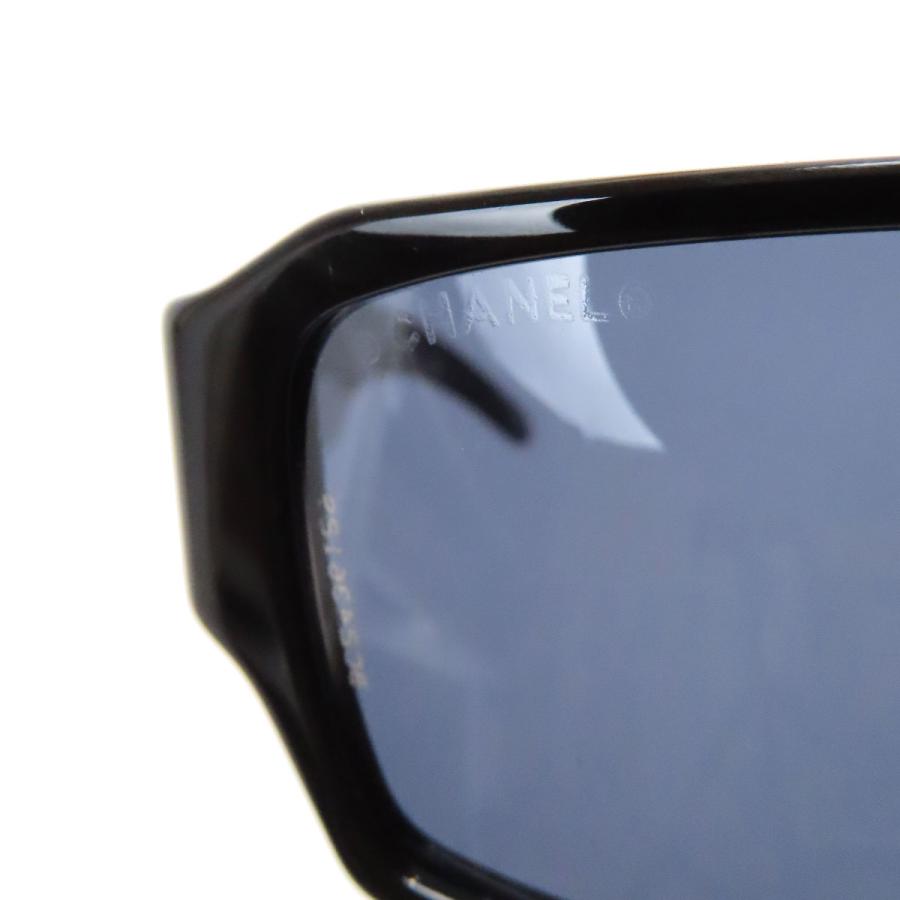 シャネル ロゴ ラインストーン サングラス 5060-B ユニセックス ブラック CHANEL 【中古】 【アパレル・小物】 CHANEL（シャネル） ロゴ ラインストーン サングラス 5060-B ユニ