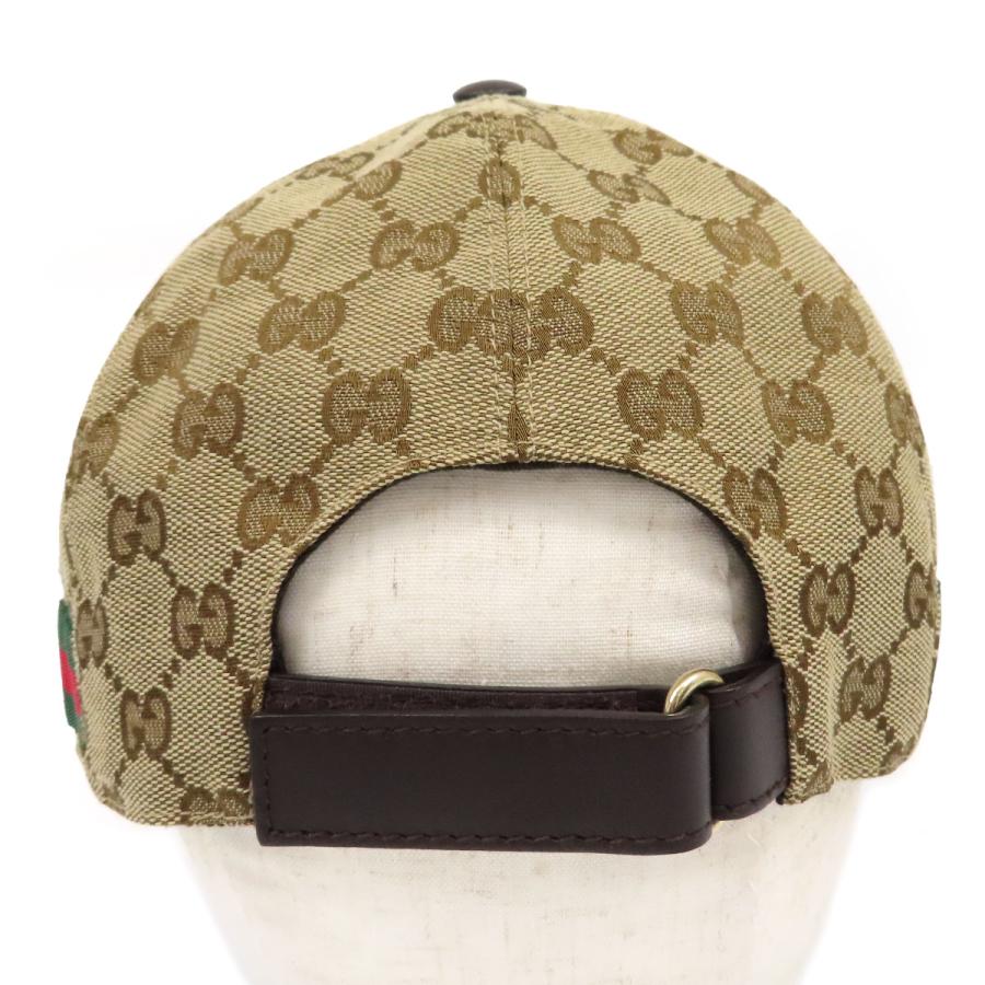 GUCCI（グッチ） GGキャンバス シェリー ライン ベースボール キャップ