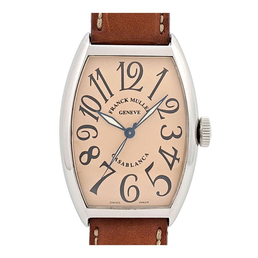 フランクミュラー カサブランカ サーモンダイヤル 5850CASA 自動巻き ステンレススティール メンズ ボーイズ FRANCK MULLER 【中古】 【時計】 フランクミュラー カサブランカ サーモンダイヤル 5850CASA 自動巻き
