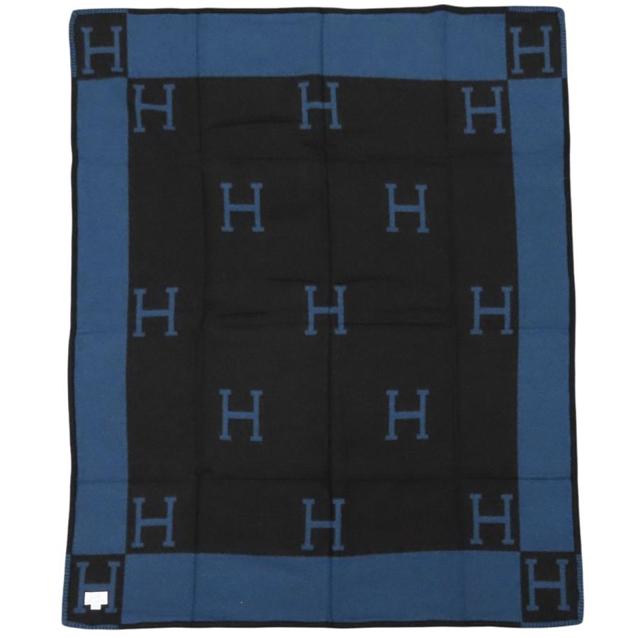 エルメス　アヴァロン　ブランケット　新品未使用 HERMES（エルメス） アヴァロン ブランケット ユニセックス ネイビー