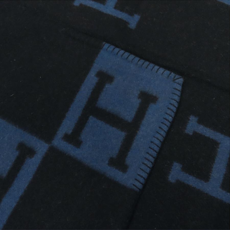 HERMES（エルメス） アヴァロン ブランケット ユニセックス ネイビー