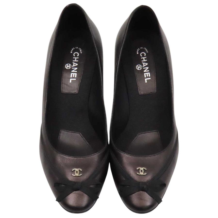 CHANEL（シャネル） ココマーク リボン パンプス レディース ブラック 