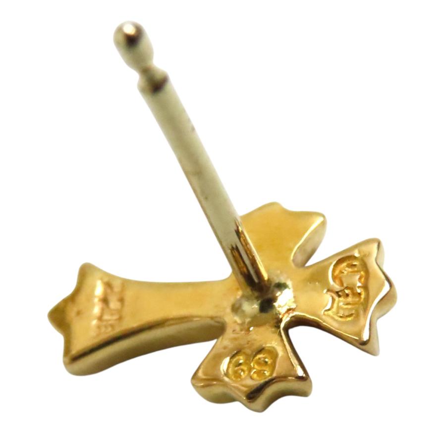 CHROMEHEARTS クロムハーツ22K chクロスピアスキャッチ無し CHROME HEARTS クロムハーツ 22K CHクロス スタッド ピアス with