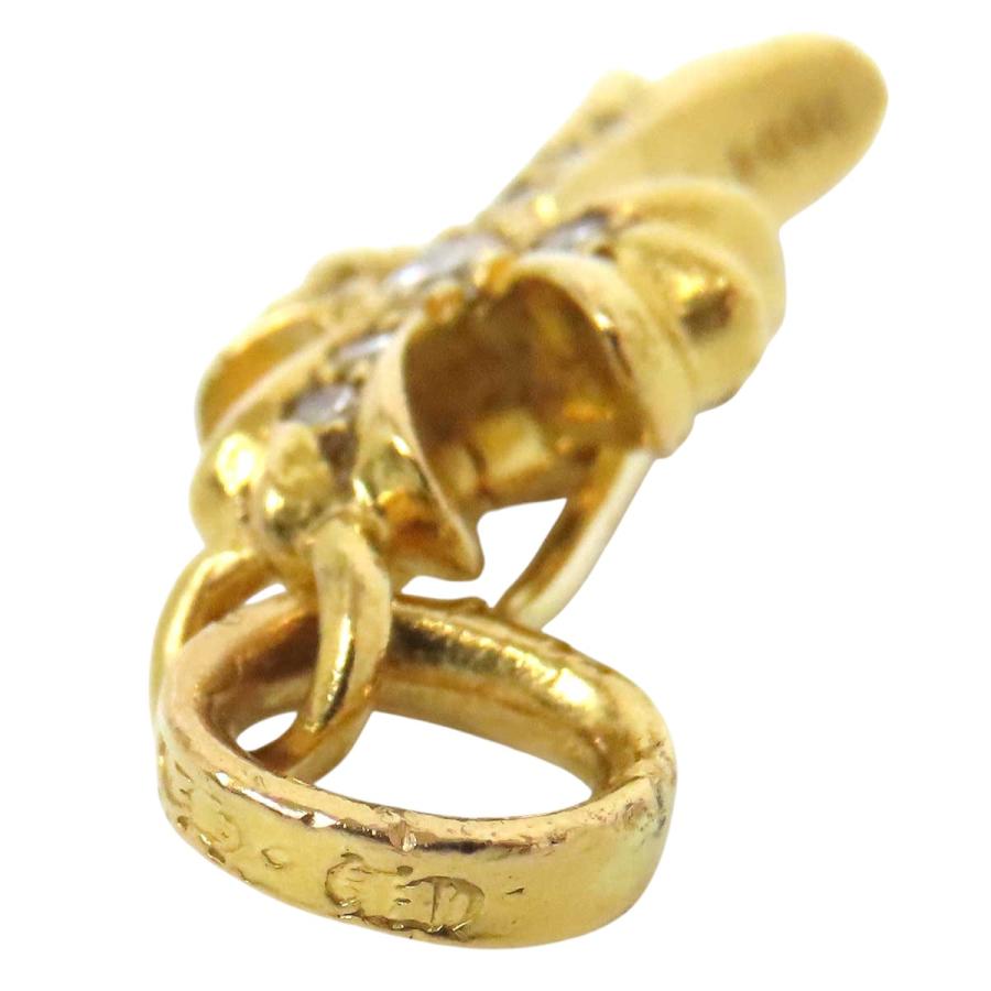 クロムハーツ ベイビーファット PAVE ダイヤ ピアス 22K 14K(ポスト