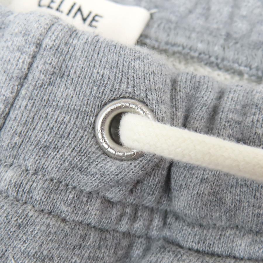 セリーヌ ロゴ 刺繍 ハーフパンツ レディース グレー CELINE 中古 【アパレル・小物】