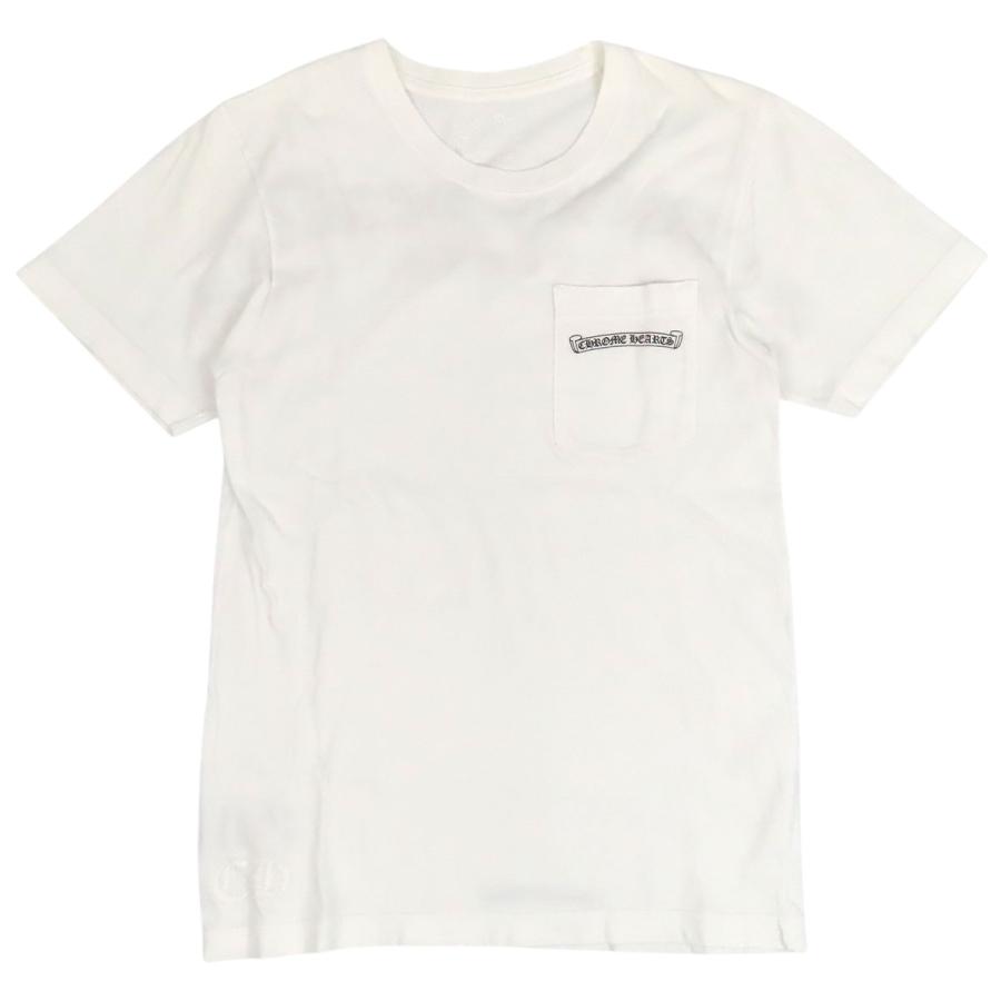 クロムハーツ ホワイト ロゴTシャツ クロムハーツ バック アーチ ロゴ Tシャツ メンズ ホワイト CHROME