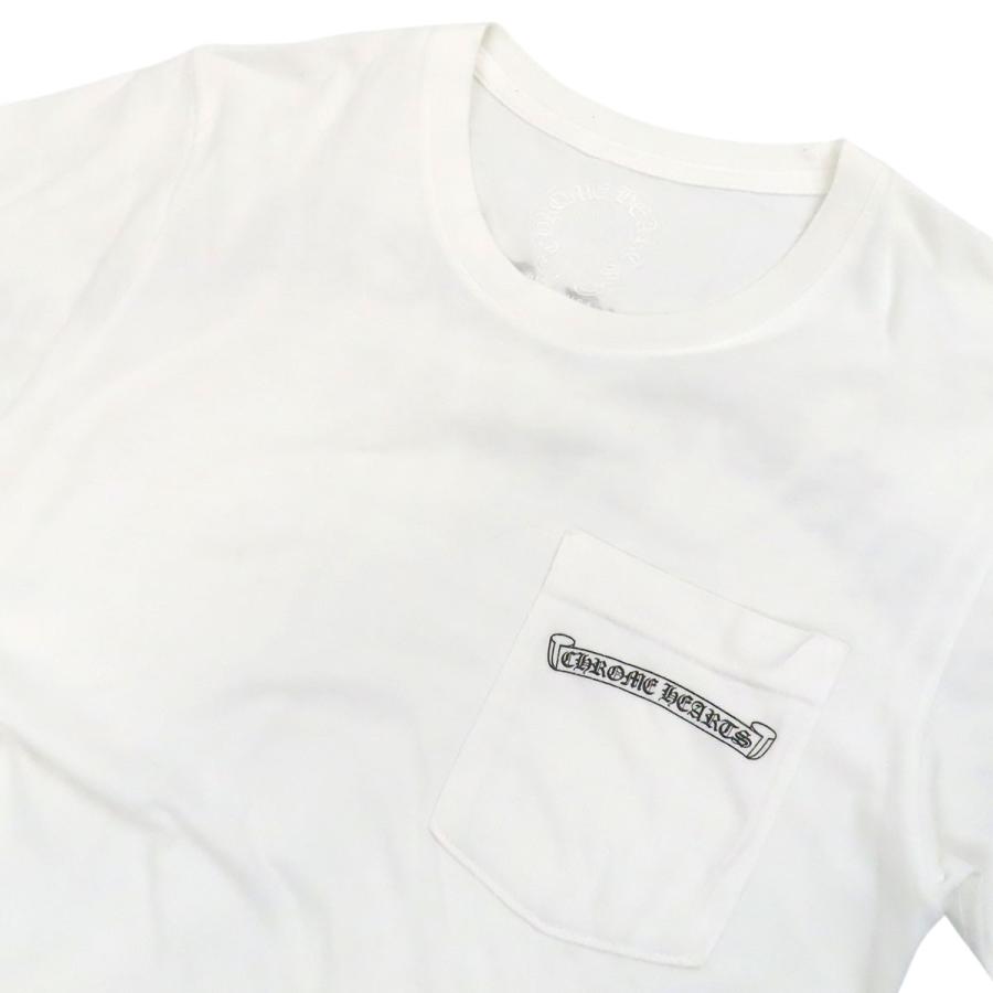 クロムハーツ バック アーチ ロゴ Tシャツ メンズ ホワイト CHROME