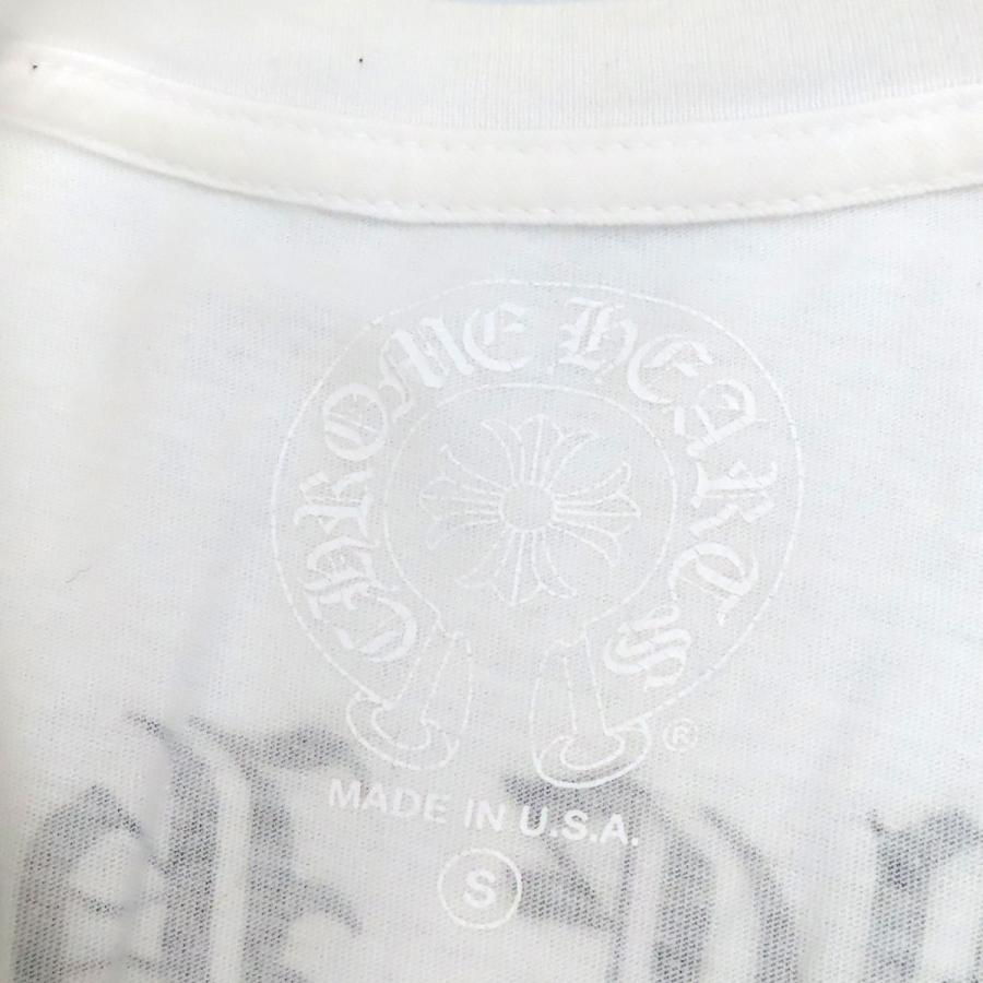 クロムハーツ バック アーチ ロゴ Tシャツ メンズ ホワイト CHROME