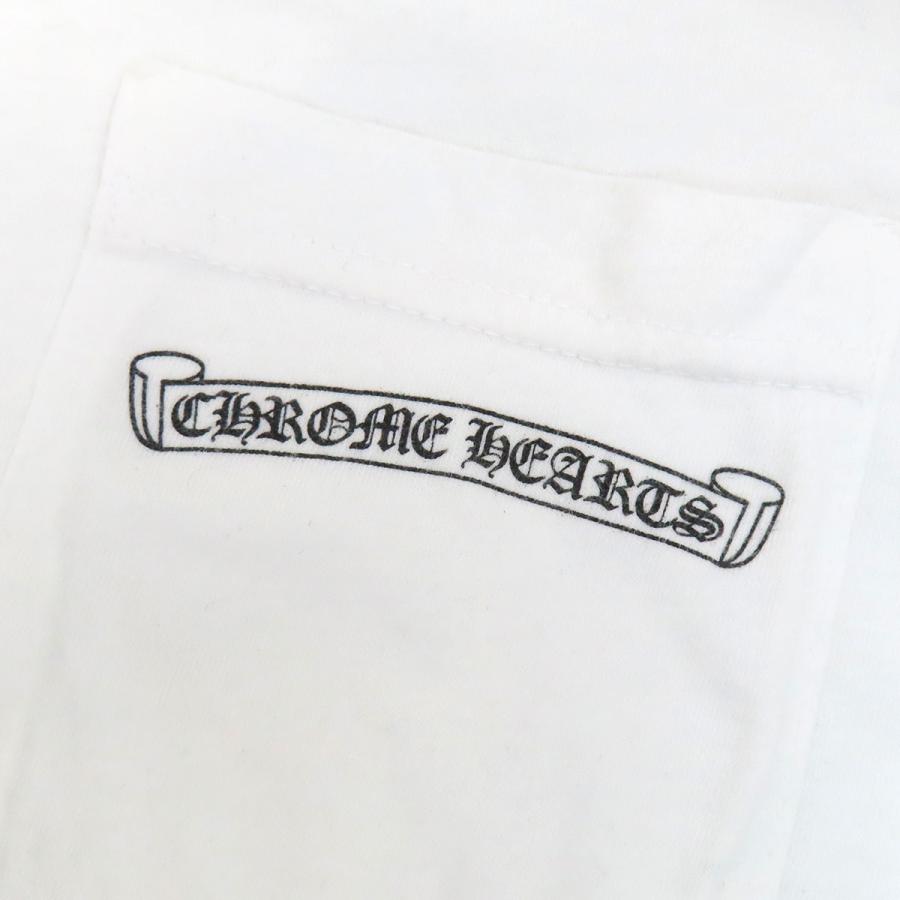 クロムハーツ バック アーチ ロゴ Tシャツ メンズ ホワイト CHROME