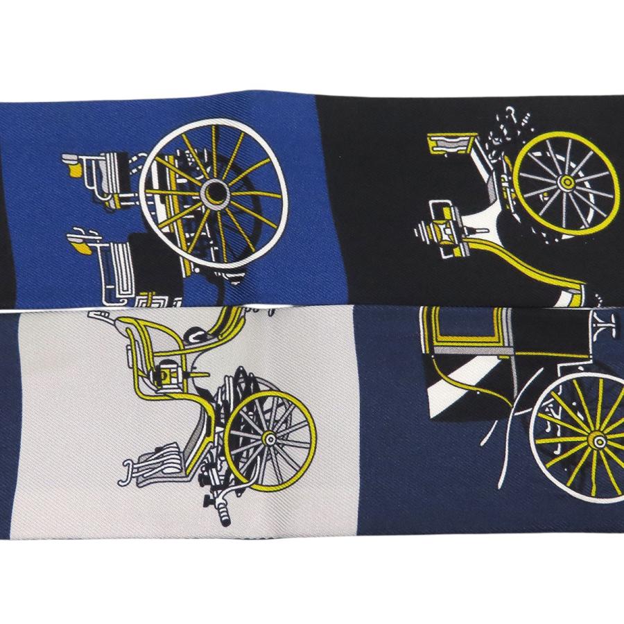 美品◆エルメス　ツイリー　精巧な馬車　スカーフ　HERMES HERMES（エルメス） ツイリー Voitures Exquises 精巧な馬車 スカーフ