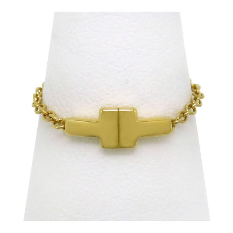 TIFFANY&Co.（ティファニー） T TWO チェーン リング #12 Au750 (K18YG 