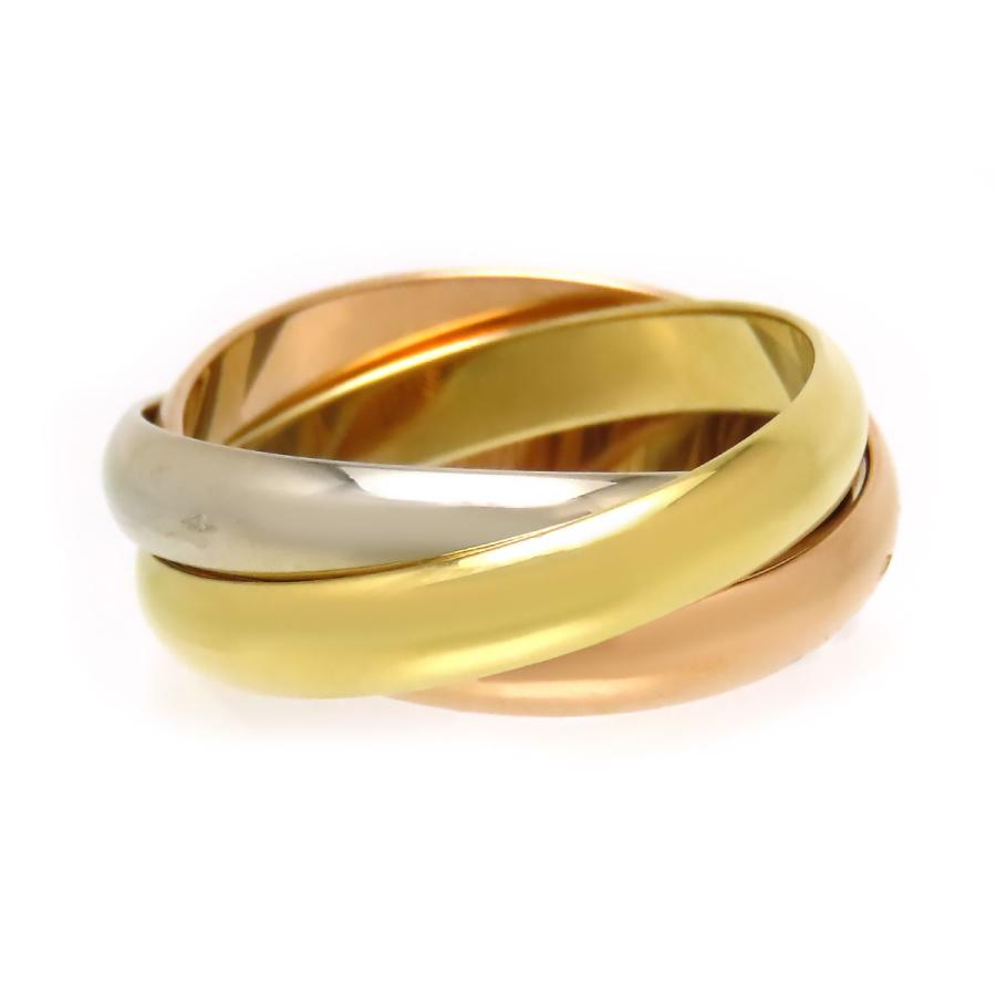 Cartier（カルティエ） トリニティ リング #53 750 (K18WG K18YG K18PG