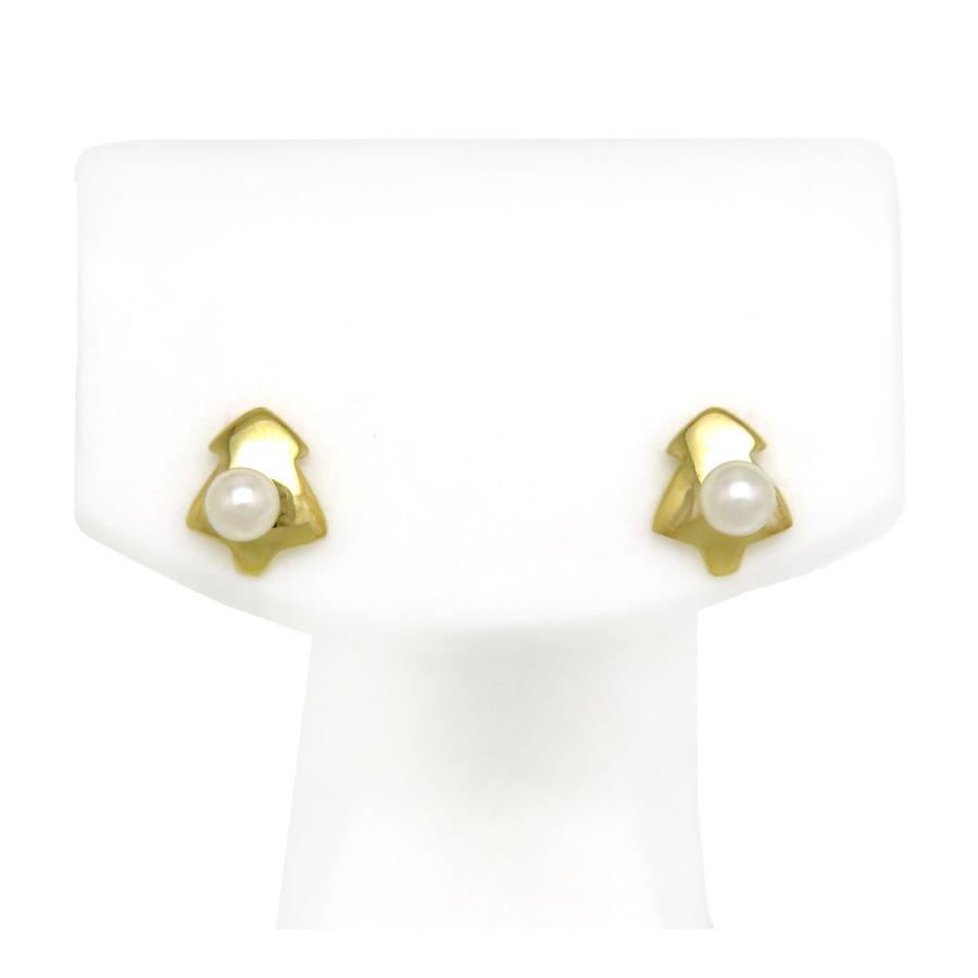 MIKIMOTO（ミキモト） ツリーモチーフ ピアス K18 (K18YG) レディース