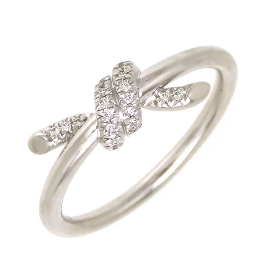 TIFFANY&Co.（ティファニー） ノット ダイヤモンド リング #13.5 Au750