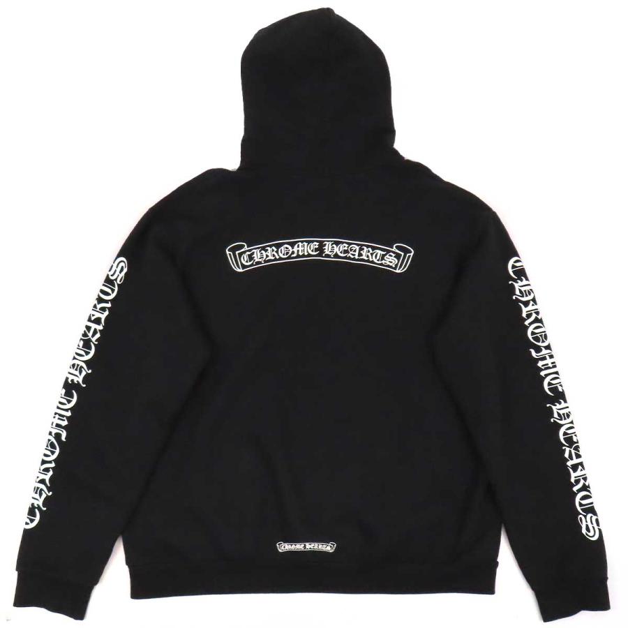 クロムハーツ バック スクロールラベル フーディ メンズ ブラック CHROME HEARTS 【中古】 【アパレル・小物】 クロムハーツ バック スクロールラベル フーディ メンズ ブラック