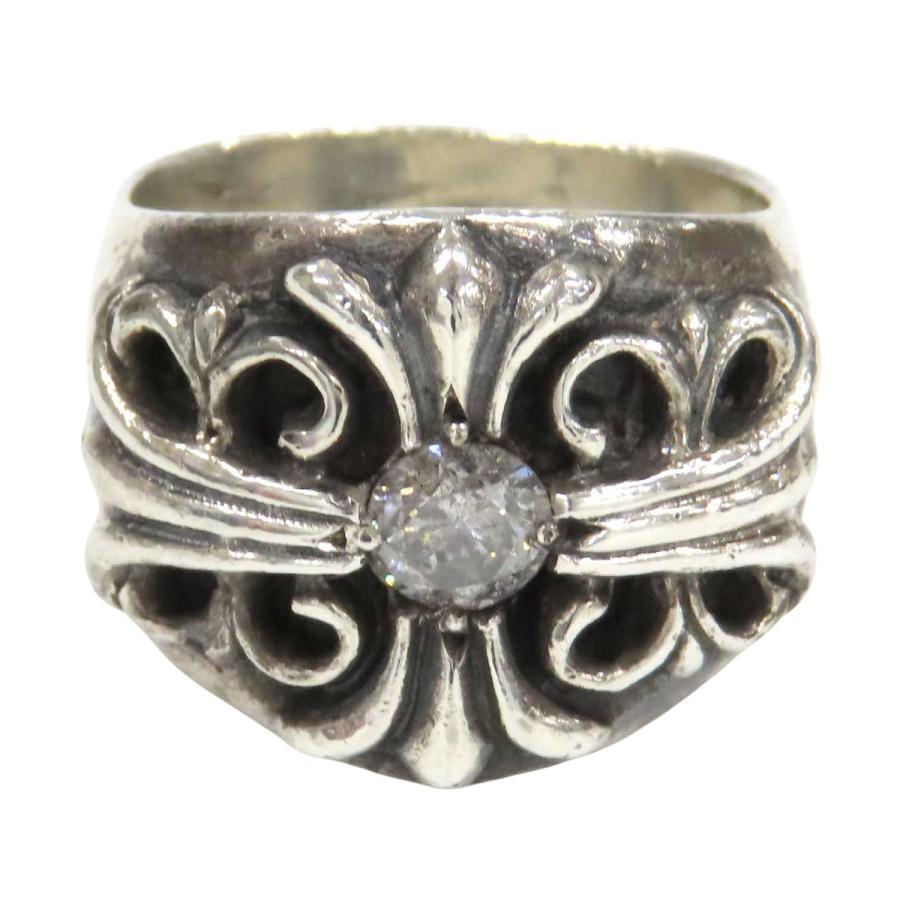 クロムハーツ キーパー ダイヤ リング 20号 Sterling 1Pダイヤ ユニ