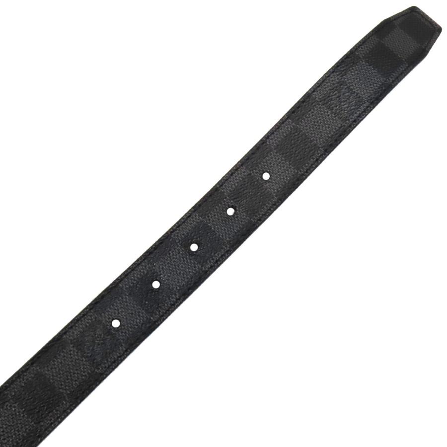 ルイヴィトン ダミエ グラフィット サンチュール LV CUT ベルト 85/34 ユニセックス ブラック グレー LOUIS VUITTON 【中古】 【アパレル・小物】 LOUIS VUITTON（ルイ・ヴィトン） ダミエ グラフィット サンチュール