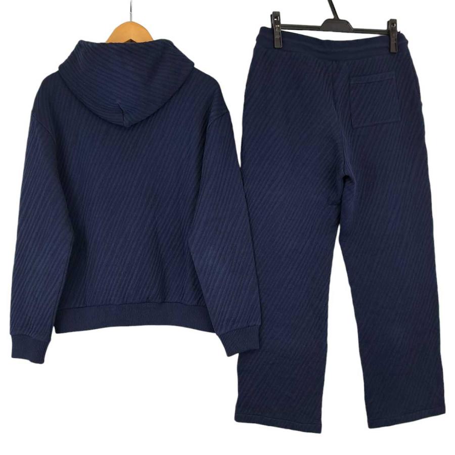 【LOUIS VUITTON】 ルイヴィトン　セットアップ　　ストライプ　48紺 LOUIS VUITTON（ルイ・ヴィトン） LV ロゴ ジャカード セットアップ