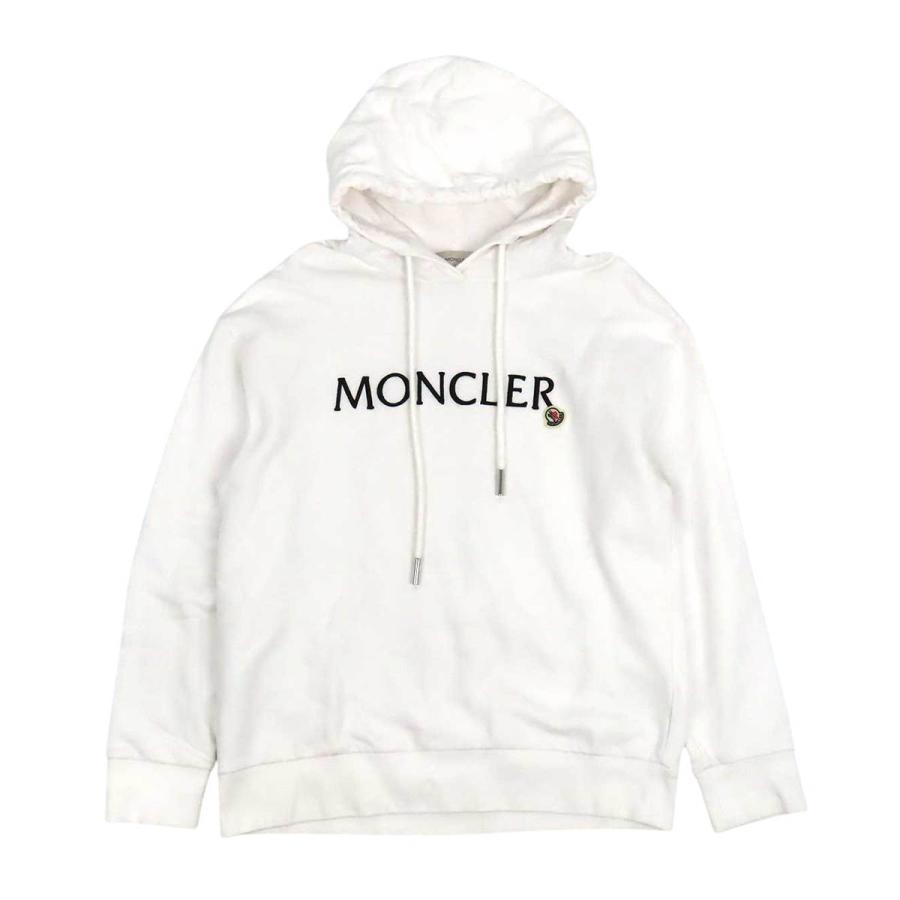 モンクレール HOODIE ロゴ エンブロイダリー フーディー 8G000 16 899WC ユニセックス ホワイト MONCLER 【中古】 【アパレル・小物】 MONCLER（モンクレール） HOODIE ロゴ エンブロイダリー フーディー
