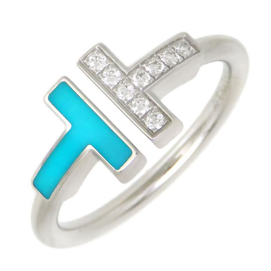 TIFFANY&Co.（ティファニー） Tワイヤー ダイヤモンド ターコイズ