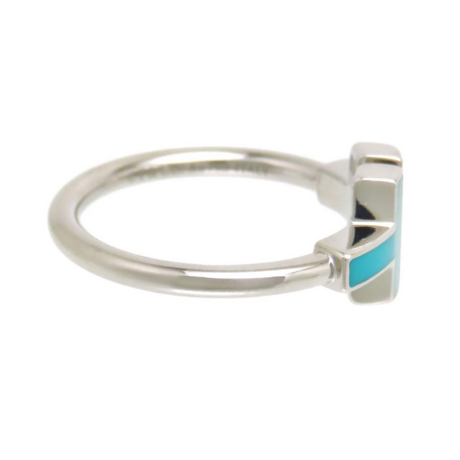 Tiffany & Co. ターコイズリング13号 TIFFANY&Co.（ティファニー） Tワイヤー ダイヤモンド ターコイズ