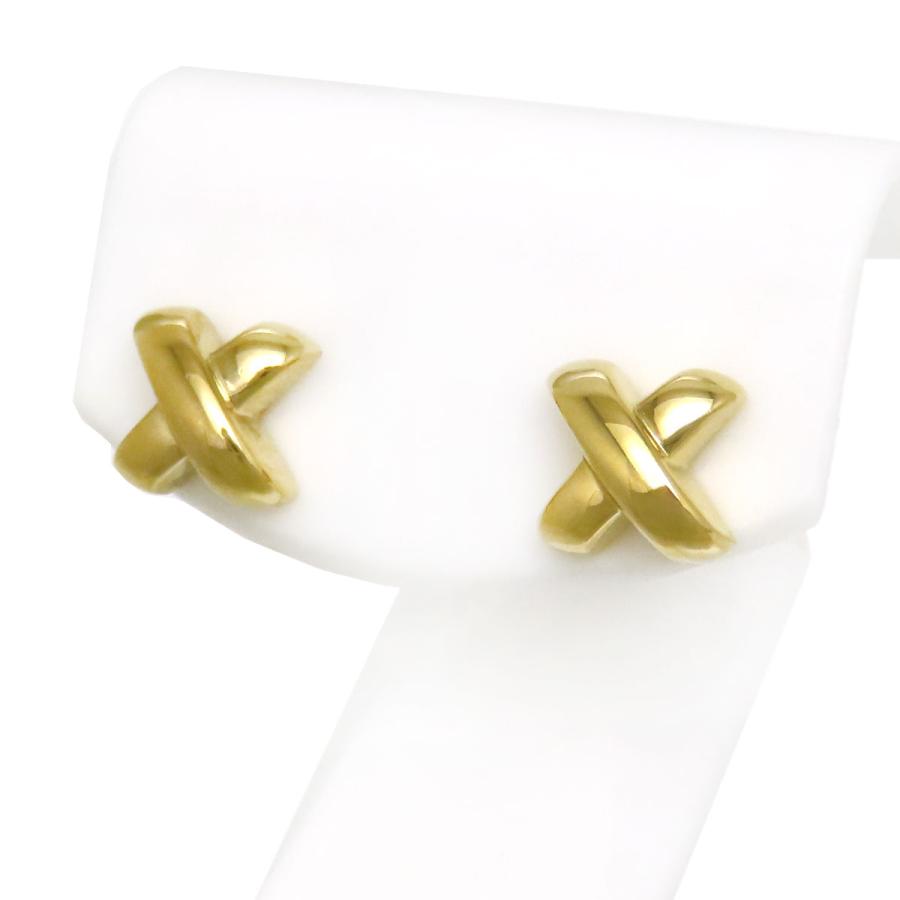 TIFFANY&Co.（ティファニー） クロスステッチ ピアス 750 (K18YG 
