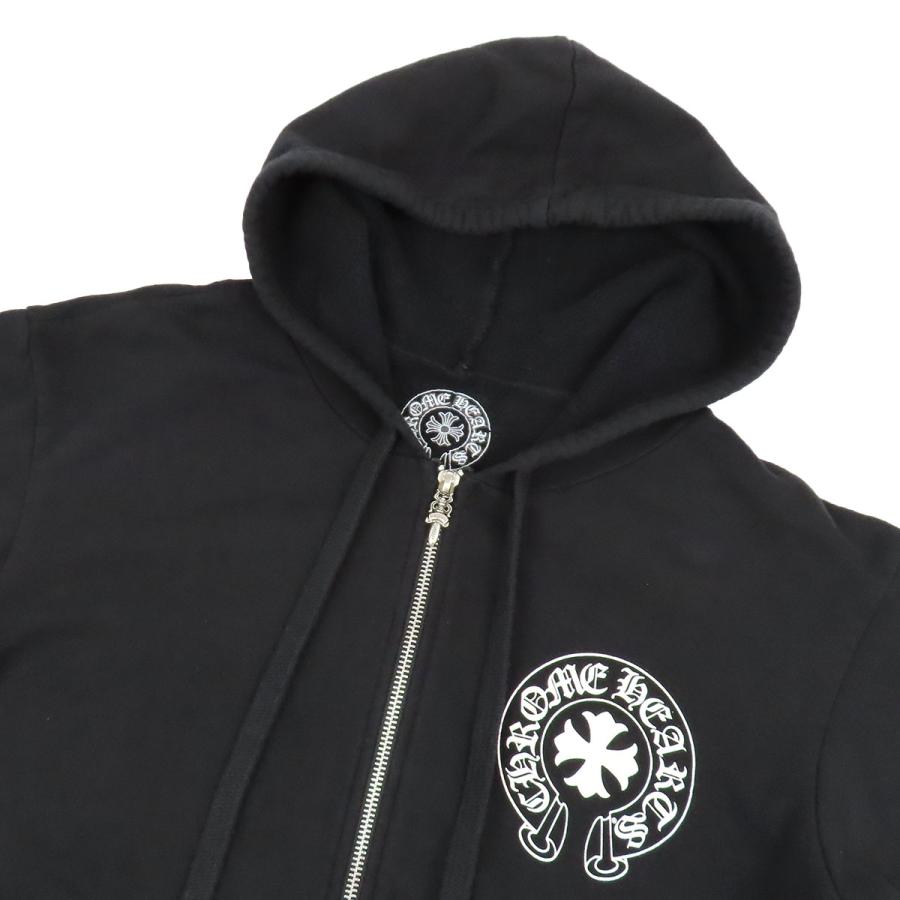 CHROME HEARTS クロムハーツホースシュー ビンテージ ダガージップ クロムハーツ ダガージップ ホースシュー パーカー メンズ ブラック