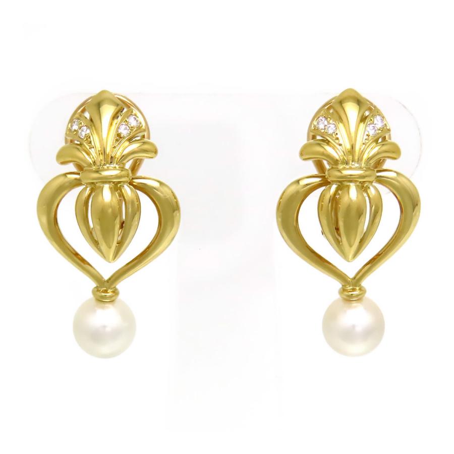 オーダー品♡MIKIMOTO♡ミキモト♡k18♡パールダイヤモンド♡イヤリング MIKIMOTO（ミキモト） ダイヤモンド パール イヤリング 替えチャーム