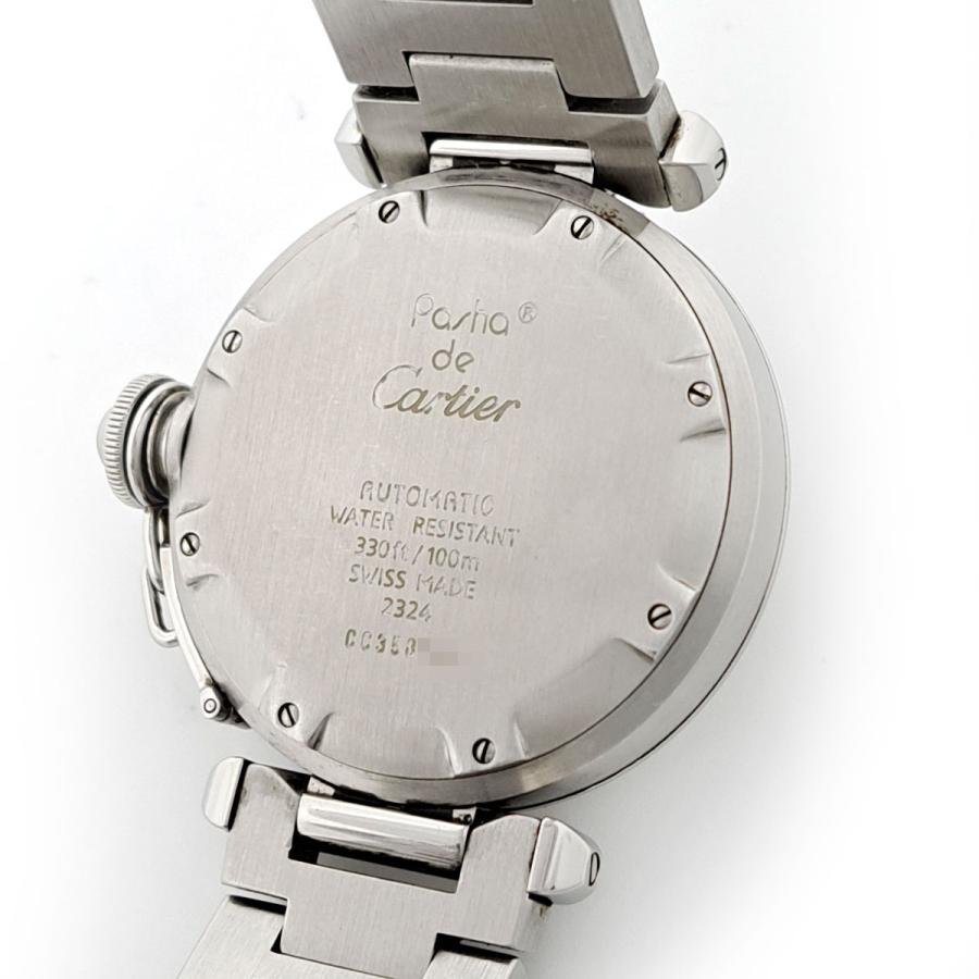 カルティエ　パシャ　自動巻き 腕時計 ホワイト　動作確認済み　本物 Cartier（カルティエ） パシャ C ドゥ ウォッチ W31015M7 自動巻き
