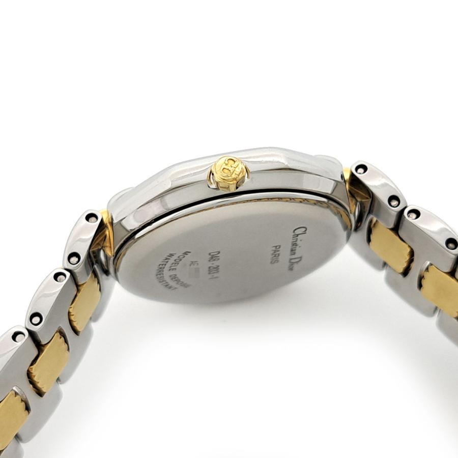 稼動 美品 Christian Dior D48-203-1 オクタゴン 時計 ディオール オクタゴン D48-203-1 クオーツ ステンレススティール