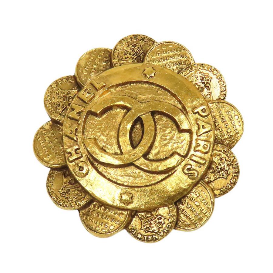 CHANEL（シャネル） ココマーク フラワー ヴィンテージ ブローチ GP