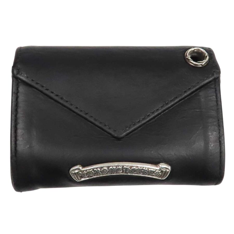 Chrome Hearts クロムハーツ　タイニーウォレットインボイス無修正付き クロムハーツ タイニー ウォレット ユニセックス ブラック CHROME