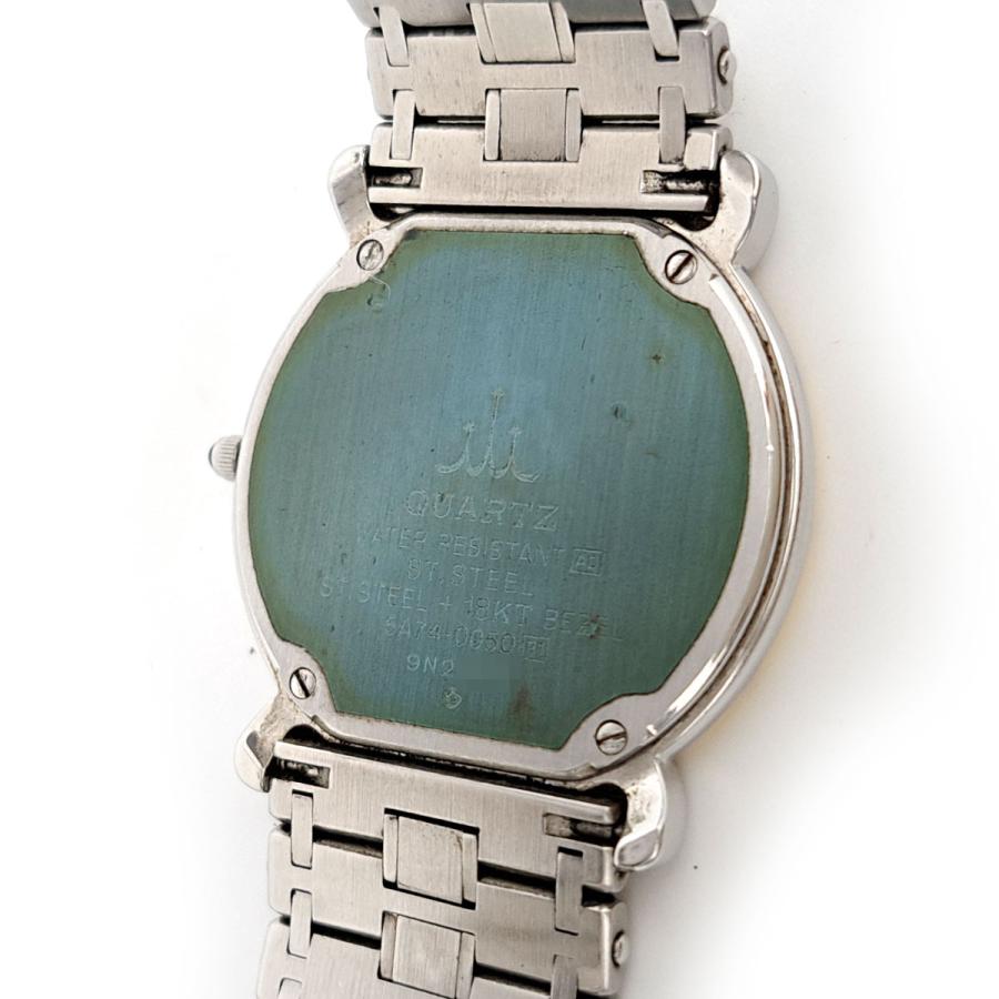 セイコー クレドール 5A74-0050 クオーツ ステンレススティール イエローゴールド レディース ボーイズ SEIKO 中古 【時計】の画像