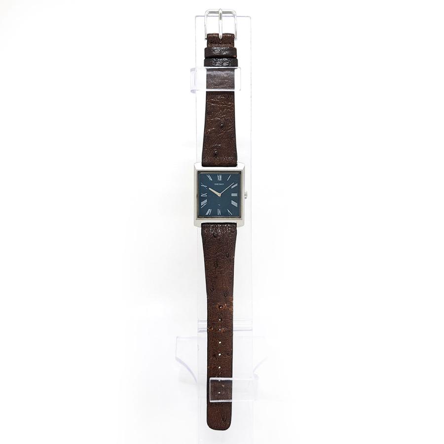希少】SEIKO ネイビー レザー腕時計 シャリオ 希少】SEIKO ネイビー