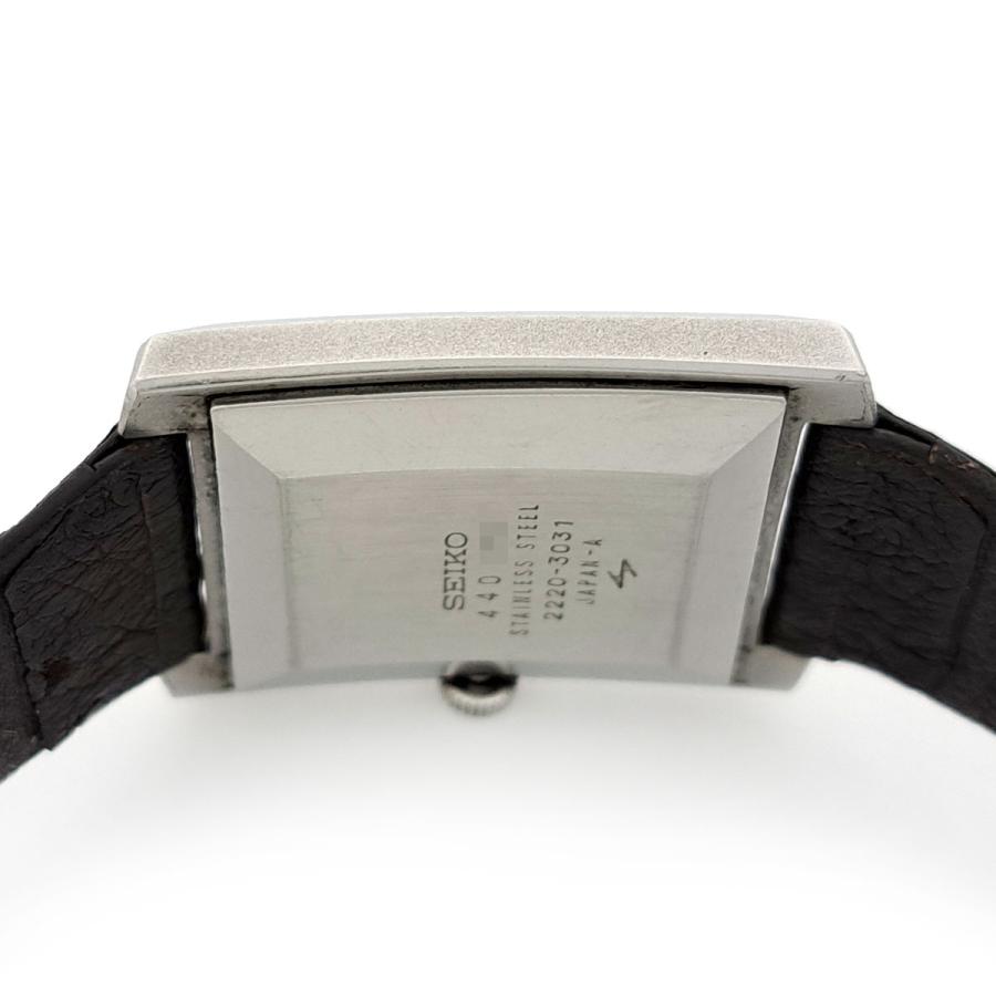 ヴ*き様 希少 ヴィンテージ SEIKO セイコー シャリオ 2220-3031 SEIKO（セイコー） シャリオ レクタンギュラー ブルーダイヤル 2220
