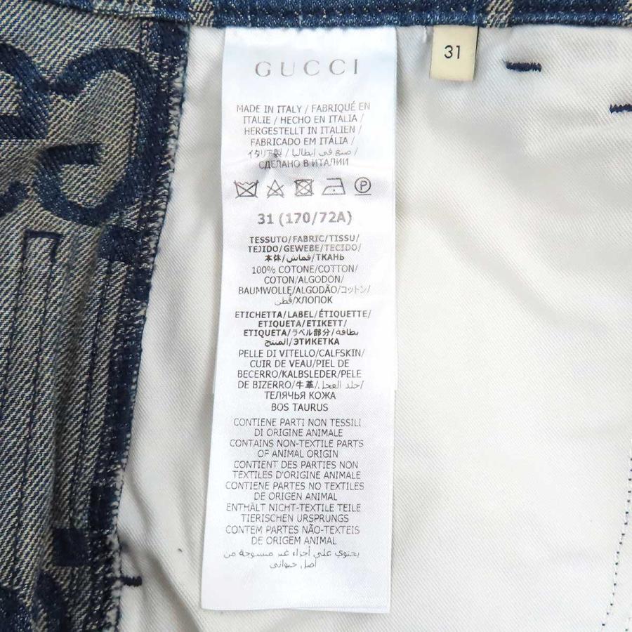 GUCCI（グッチ） GG ジャンボ デニムパンツ 674340 メンズ インディゴ