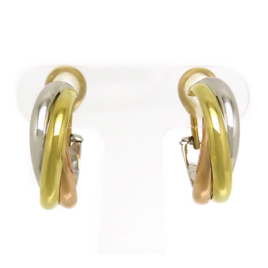 Cartier（カルティエ） トリニティ イヤリング 750 (K18WG K18YG K18PG 