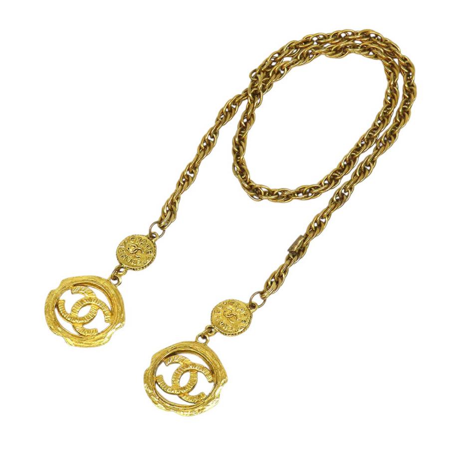 シャネル ココマーク ヴィンテージ チェーン ネックレス GP ユニセックス CHANEL 【中古】 【アパレル・小物】 CHANEL（シャネル） ココマーク ヴィンテージ チェーン ネックレス GP