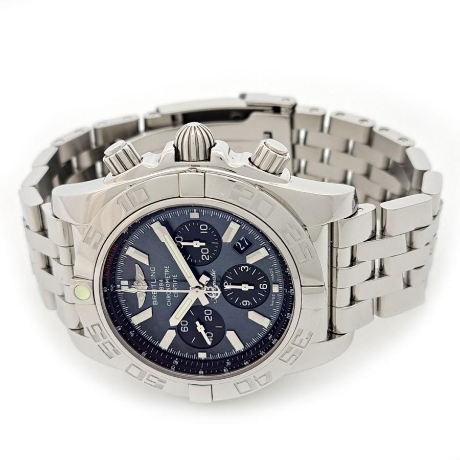 ブライトリング クロノマット44 ブラックMOP AB0111 自動巻き ステンレススティール メンズ BREITLING 【中古】 【時計】 ブライトリング（BREITLING） クロノマット44 ブラックMOP AB0111 自動