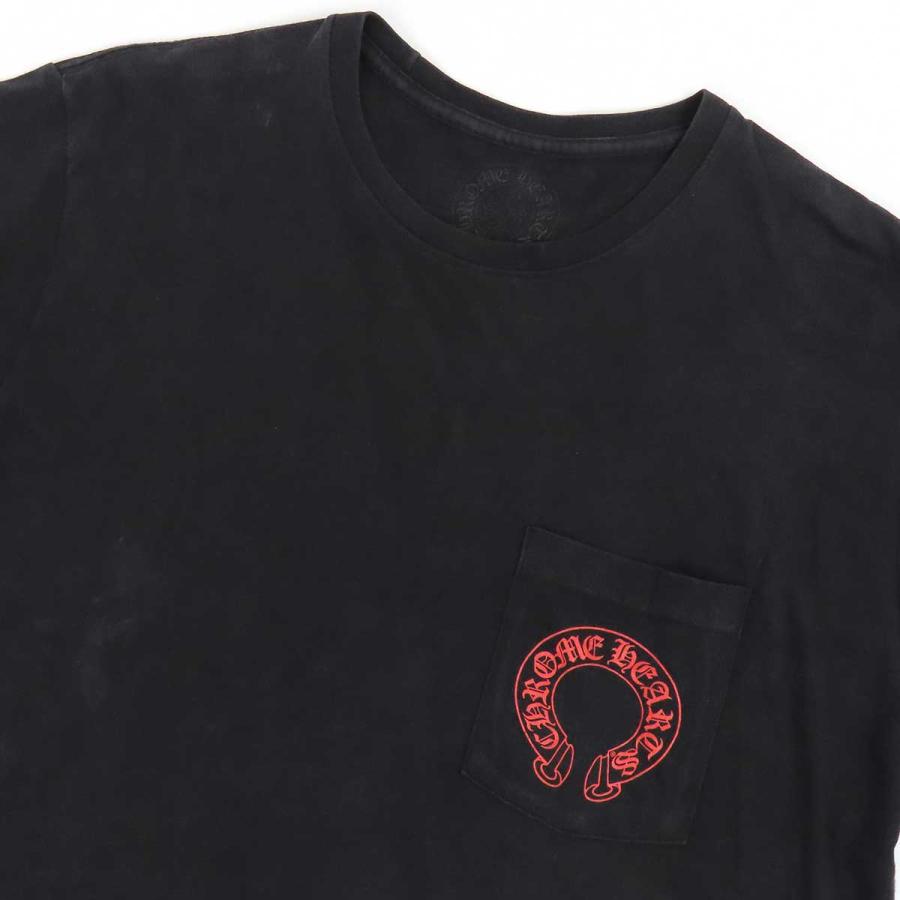 クロムハーツ ホースシュー セメタリークロス Tシャツ メンズ ブラック