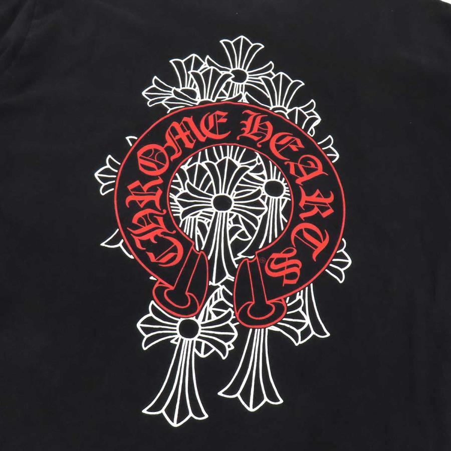 クロムハーツ ホースシュー セメタリークロス Tシャツ メンズ ブラック