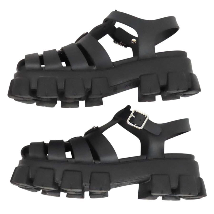 PRADA（プラダ） モノリス ラバー サンダル メンズ ブラック 中古