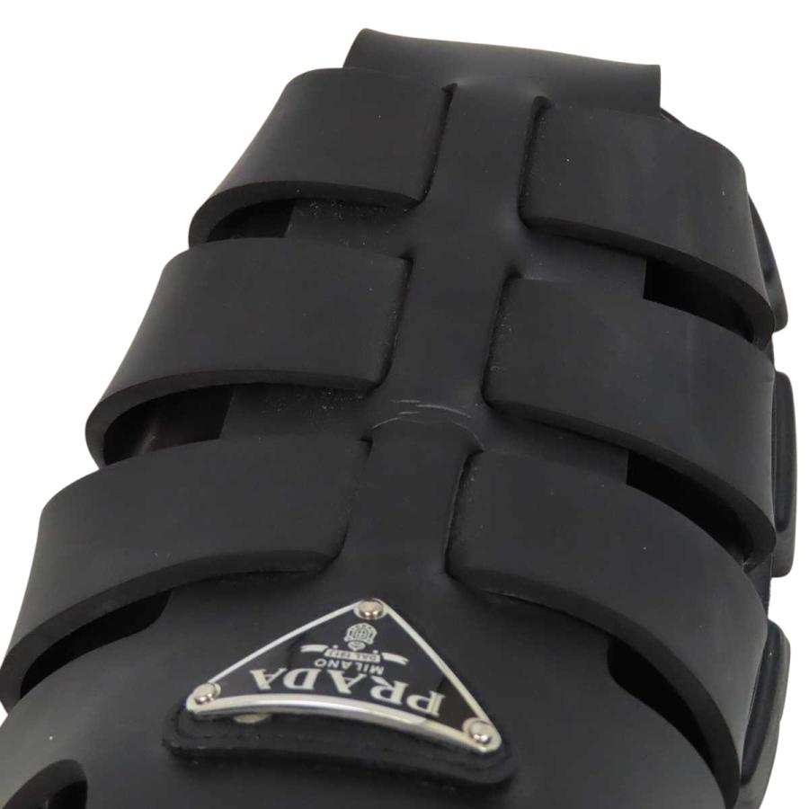 PRADA（プラダ） モノリス ラバー サンダル メンズ ブラック 中古