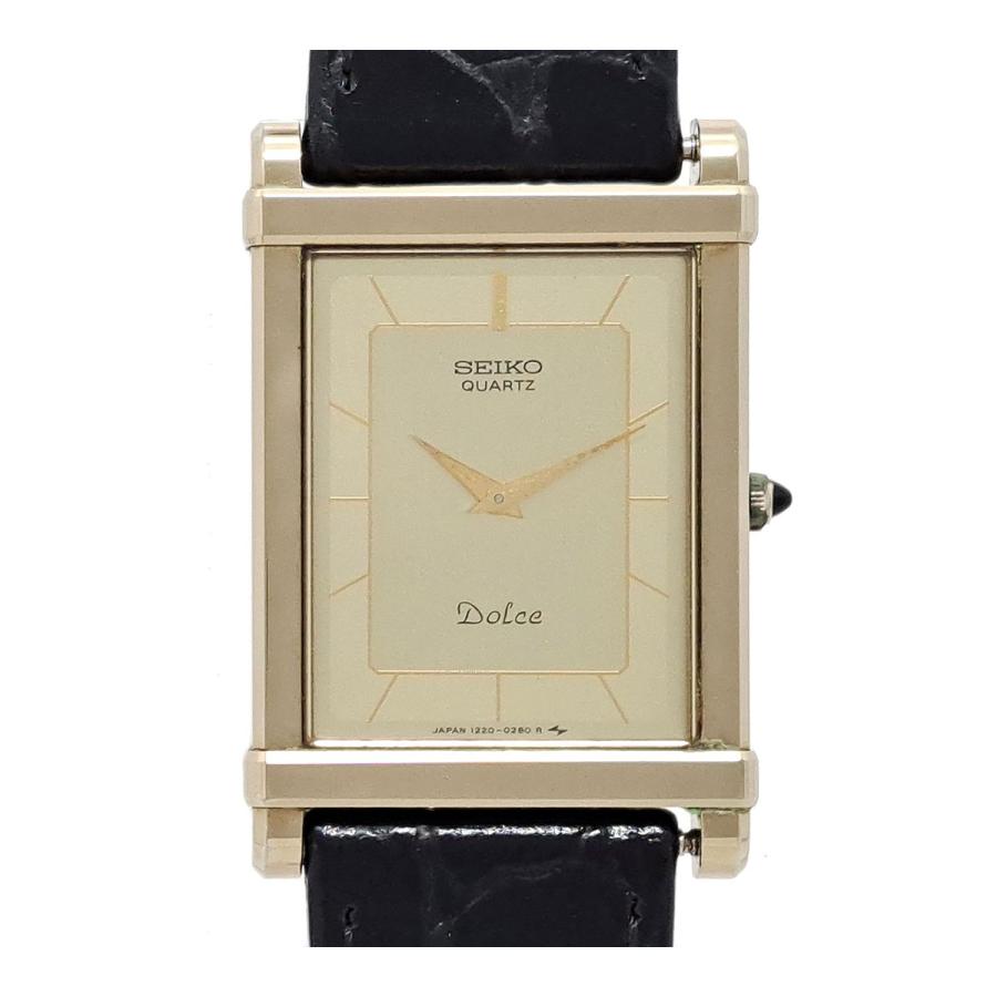 セイコー ドルチェ 1220-5110 クオーツ ステンレススティール メンズ ボーイズ SEIKO 【中古】 【時計】 SEIKO（セイコー） ドルチェ 1220-5110 クオーツ ステンレススティール