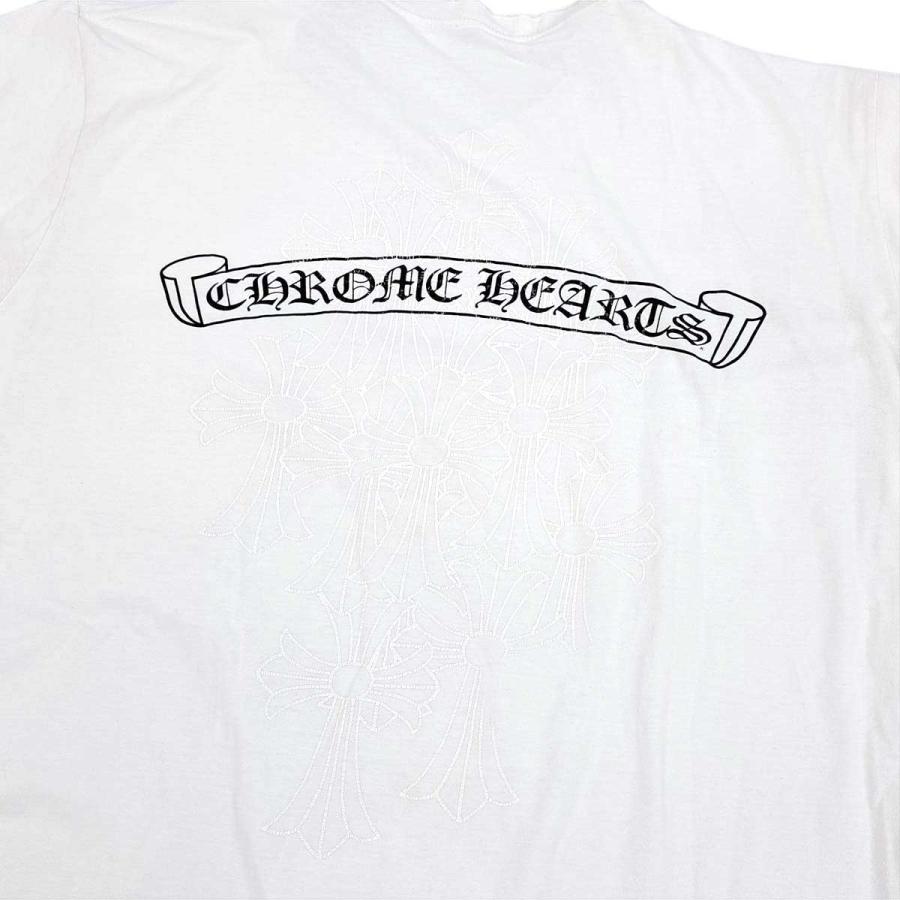 クロムハーツ スクロールラベル セメタリークロス Tシャツ メンズ