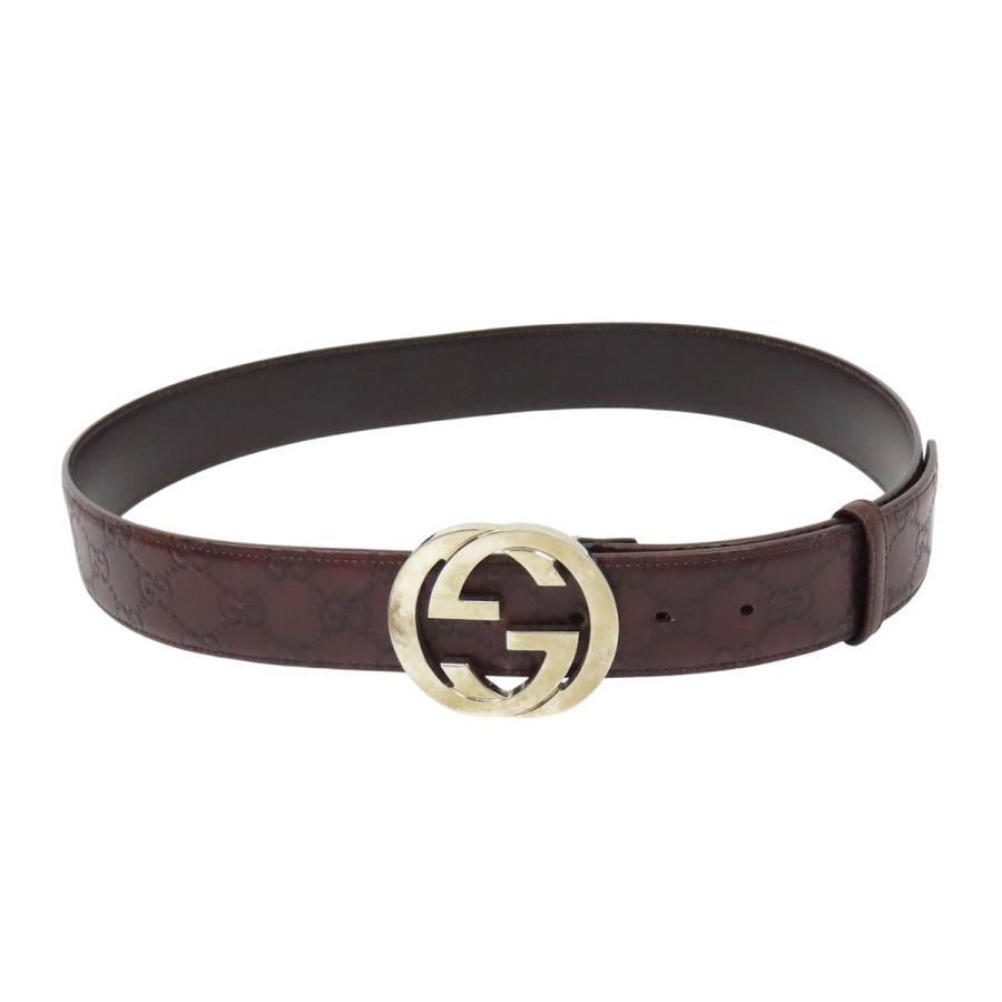 GUCCI（グッチ） インターロッキングG グッチシマ ベルト 95/38 114984